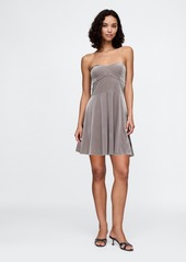 Gap Strapless Velvet Mini Dress