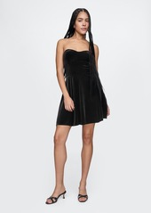 Gap Strapless Velvet Mini Dress