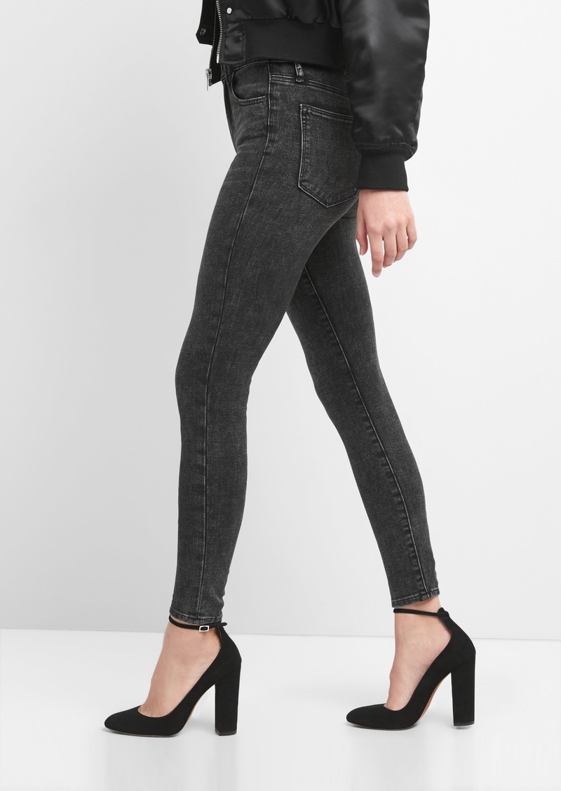 high rise true skinny ankle jeans in 360 stretch