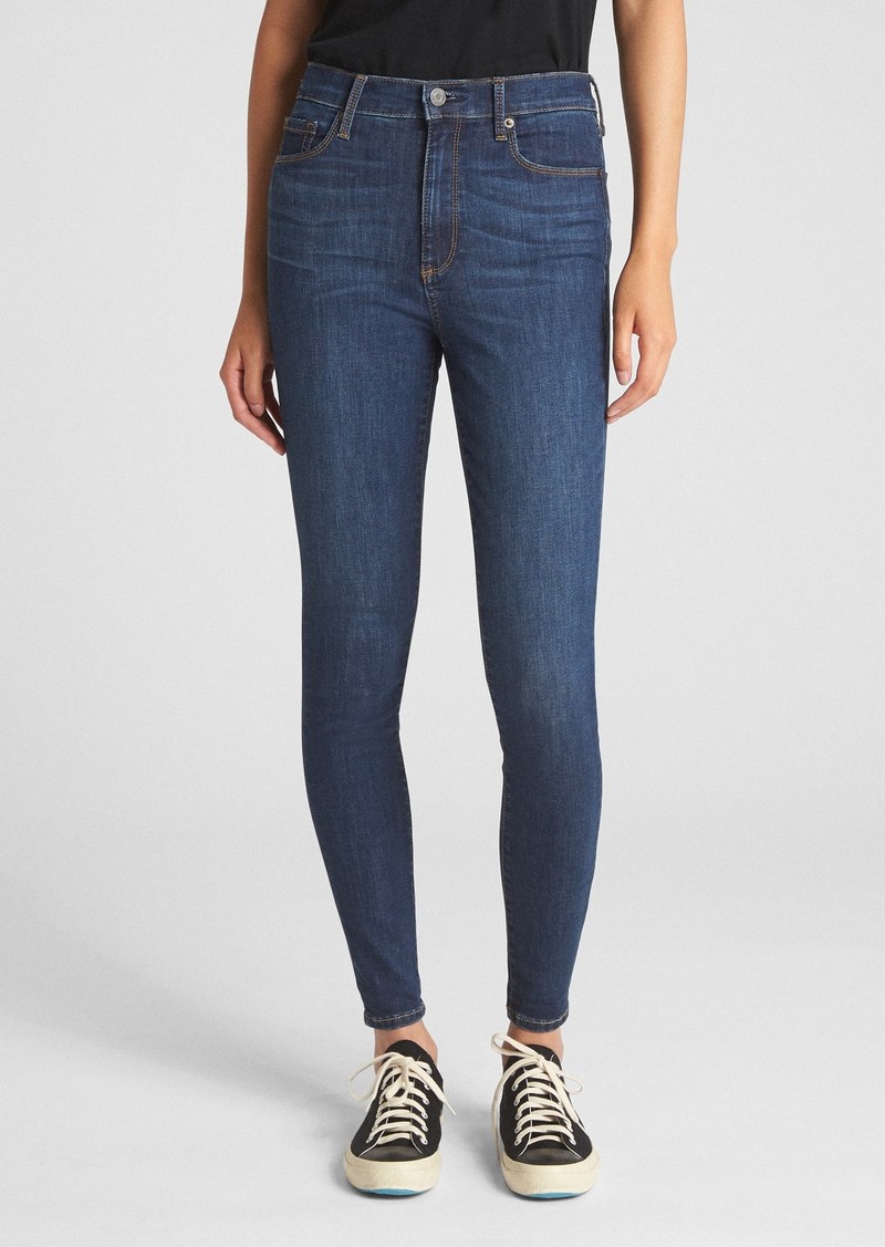 gap super high rise true skinny jeans