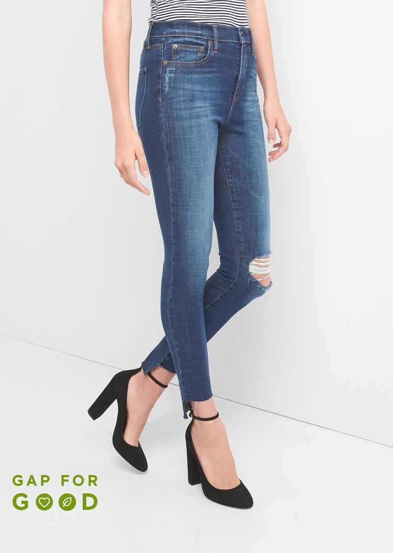 gap super high rise true skinny