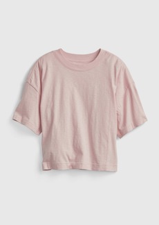 Gap Teen 100% Organic Cotton Boxy Crop T-Shirt