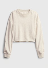 Gap Teen Cropped Cut-Off Crewneck Sweatshirt