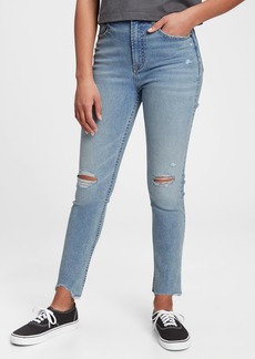 Gap Teen Sky High Rise Skinny Ankle Jeans with Max Stretch