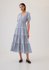 Gap Tiered Maxi Shirtdress