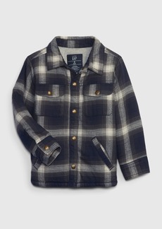 Gap Toddler Organic Cotton Sherpa-Lined Shirt Jacket