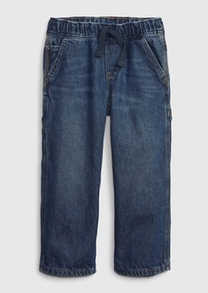 Gap Toddler Pull-On Denim Carpenter Pants with Washwell
