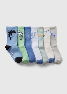 Gap Toddler Printed Crew Socks (7-Pack)