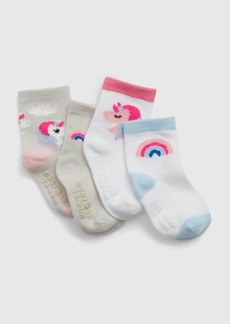 Gap Toddler Unicorn Crew Socks (4-Pack)
