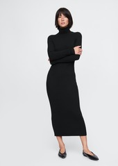 Gap Turtleneck Rib Midi Sweater Dress