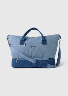 Gap Two-Tone Denim Weekender Bag