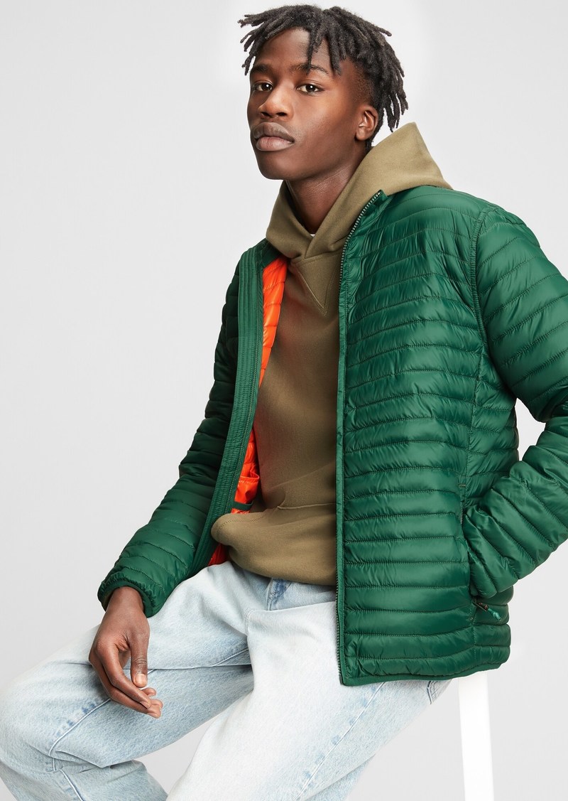 gap upcycled lightweight puffer jacket