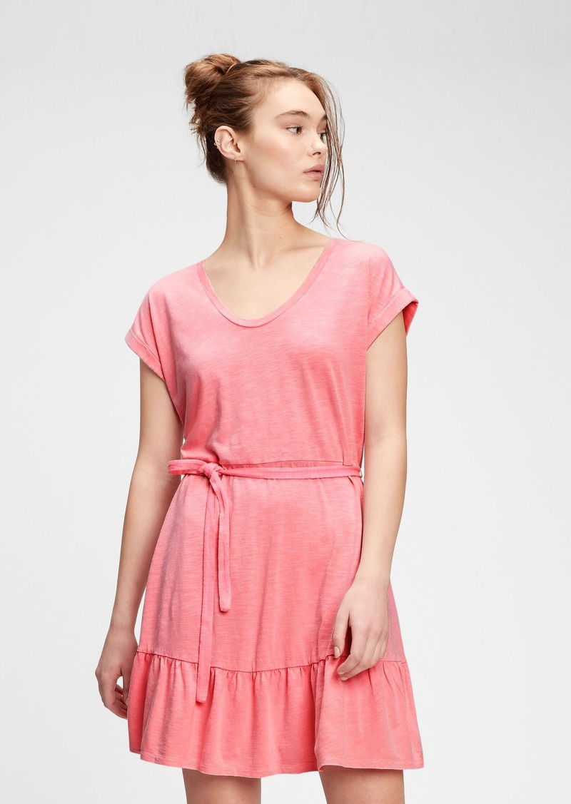 gap v neck tiered dress