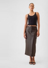 Gap Vegan Leather Cargo Midi Skirt