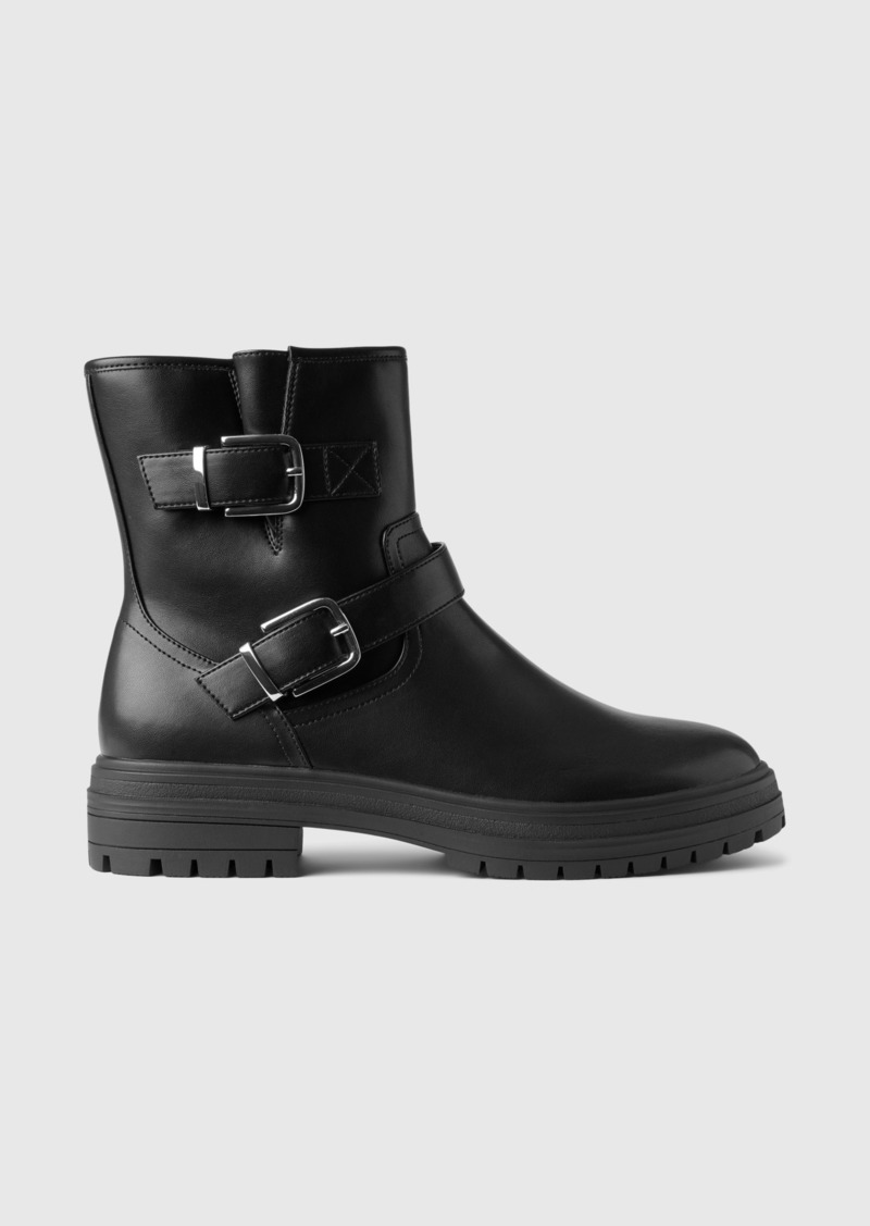 Gap Vegan Leather Moto Boots