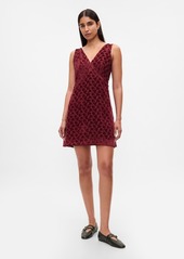 Gap Velvet Floral Mini Dress