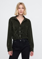 Gap Velvet Relaxed Shirt