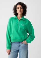 Gap Vintage Soft Cropped Half-Zip Pullover