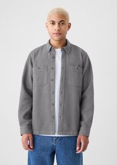 Gap Waffle-Knit Flannel Shirt