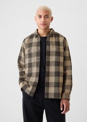 Gap Waffle-Knit Flannel Shirt