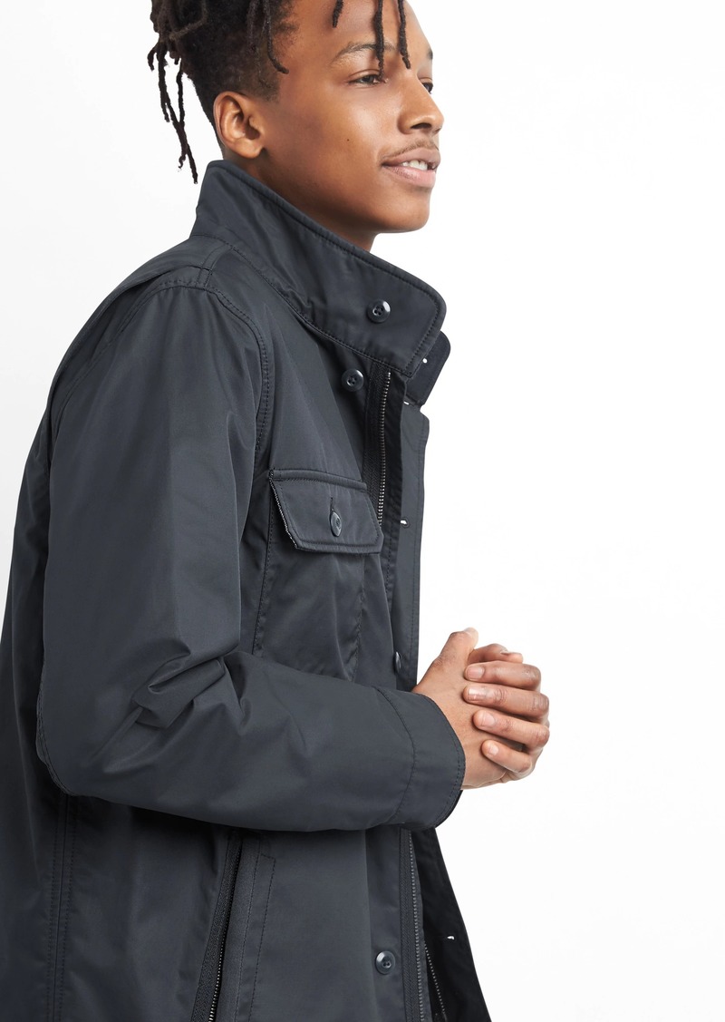 gap waxed military jacket