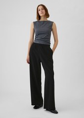 Gap Wide-Leg Seamed Pull-On Pants