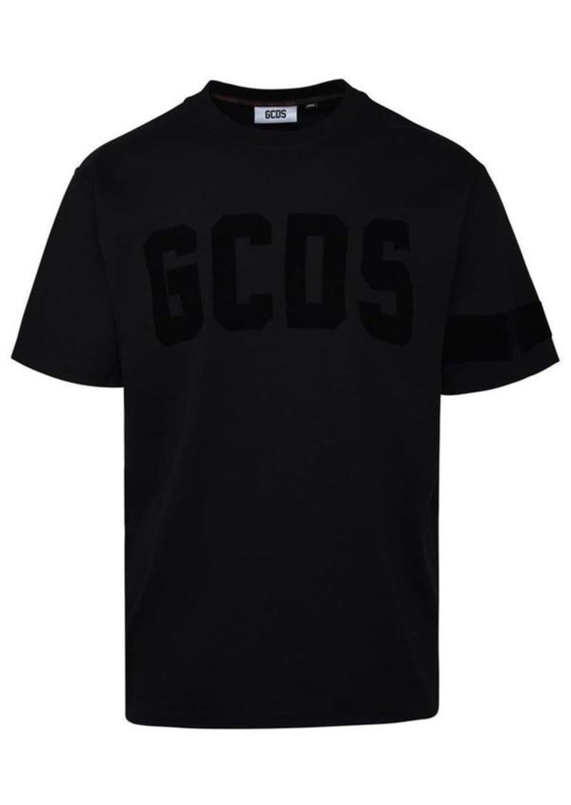 GCDS Black cotton T-shirt