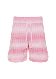 GCDS Braids Degradé Knitted Shorts