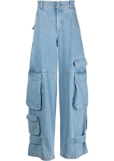 GCDS cargo-pocket wide-leg jeans