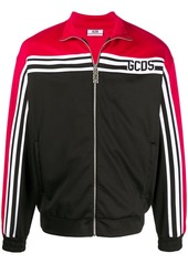 GCDS colour block zipped sweatshirt