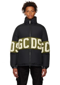 GCDS Black Band Puffer Down Jacket