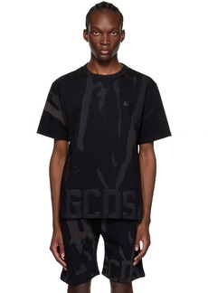 GCDS Black Printed T-Shirt