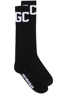 GCDS intarsia-knit mid-calf socks