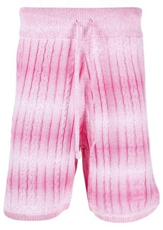 GCDS knitted degradé bermuda shorts