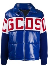 GCDS knitted panel puffer jacket