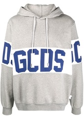 GCDS large logo patch hoodie