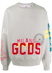GCDS logo-appliqué sweatshirt