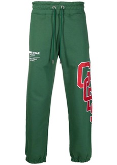 GCDS logo-embroidered cotton track pants