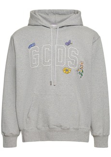 GCDS Logo Embroidery Cotton Hoodie
