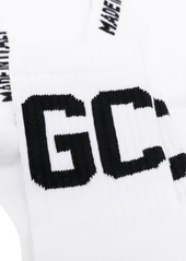 GCDS logo-jacquard ribbed socks