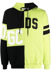 GCDS logo patchwork hoodie