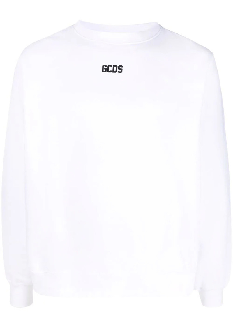 GCDS logo-print crew neck sweatshirt