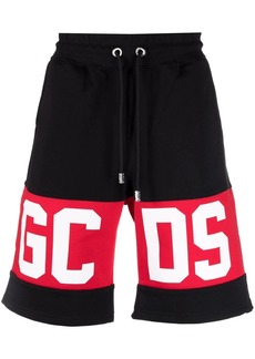 GCDS logo track shorts