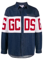 GCDS long-sleeved logo denim jacket