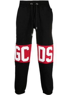 GCDS mid-rise logo-print cropped track pants