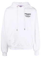 GCDS pullover logo-patch hoodie