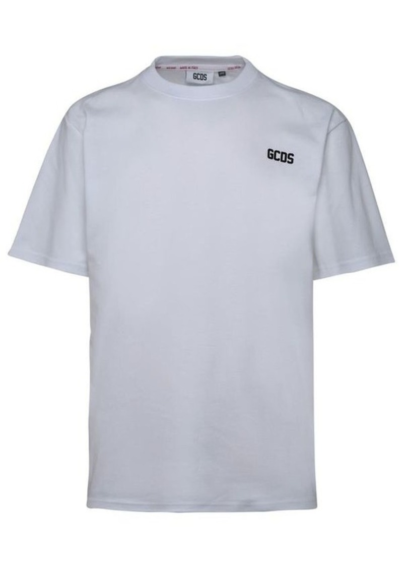 GCDS White cotton T-shirt