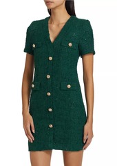 Generation Love Anne Tweed V-Neck Minidress