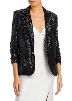 Generation Love Avery Womens Sequined Evening One-Button Blazer