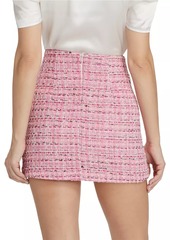 Generation Love Blanche Metallic Tweed Miniskirt